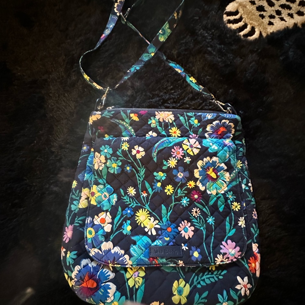 Vibrant Vera Bradley Floral Crossbody Bag